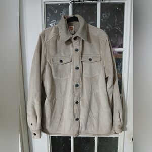 C&C California Corduroy Sherpa Fleece Lined Jacket Men Large Shacket Trucker